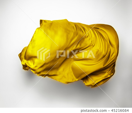 abstract yellow fabric in motion 45216084