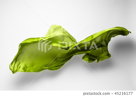 abstract green fabric in motion 45216177