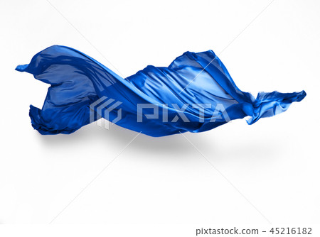 abstract blue fabric in motion 45216182