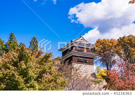 《長野縣》上田城跡公園南塔秋葉 《長野縣》上田城跡公園南塔秋葉 45216363