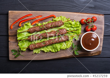 Shish kebab or lula-kebab Shish kebab or lula-kebab 45217259