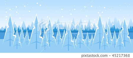 Abstract winter landscape  45217368