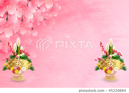 亥 和紙 年賀状 背景 Stock Illustration