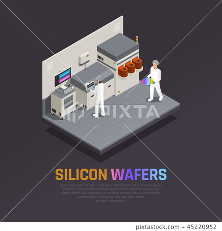 Electronic Chip Production Background 45220952