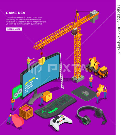 Game Industry Isometric Composition Game Industry Isometric Composition 45220955
