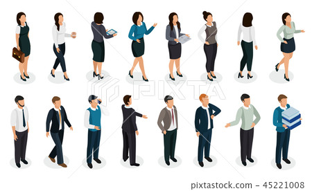 Office People Isometric Set 45221008
