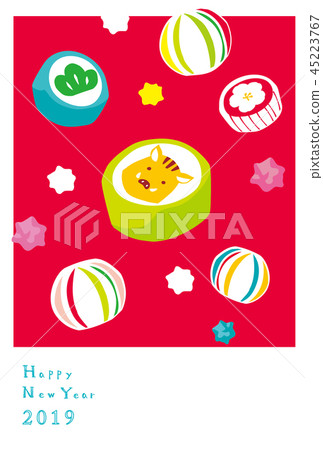 New Year's card 22 Kintaro Aoi 45223767