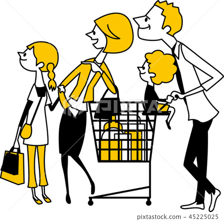 Foreign family shopping 45225025