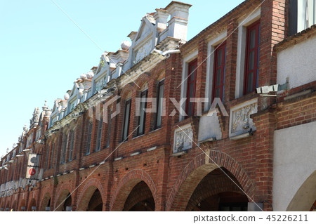 Red brick building street Red brick building street 45226211