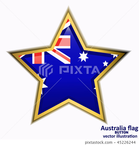Button with flag of Australia. Vector. Button with flag of Australia. Vector. 45226244