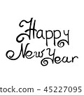 Happy New Year. Holiday Vector Illustration With  45227095