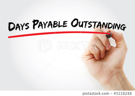 Days Payable Outstanding, concept background Days Payable Outstanding, concept background 45228288