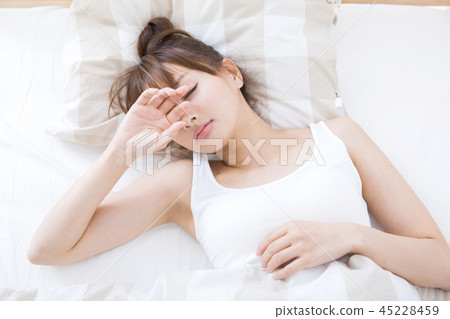 Waking up woman 45228459