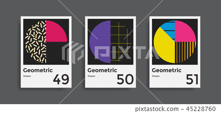 overs templates collection with graphic geometric shapes elements overs templates collection with graphic geometric shapes elements 45228760