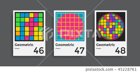 overs templates collection with graphic geometric shapes elements overs templates collection with graphic geometric shapes elements 45228761