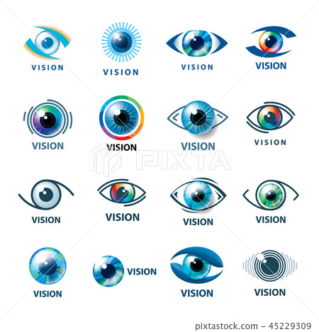 Sign in the shape of the eye. Vector illustration of the icon Sign in the shape of the eye. Vector illustration of the icon 45229309