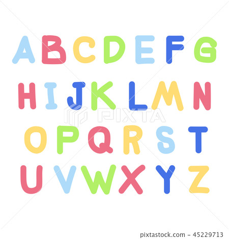 Handwritten doodle english Alphabets Handwritten doodle english Alphabets 45229713