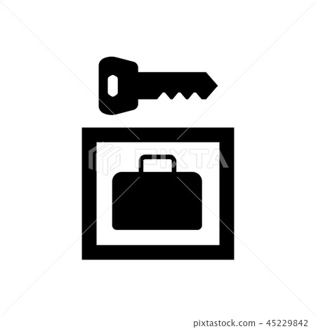 Coin locker mark / guide sign (pictogram) 45229842