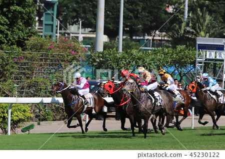 a day time Happy Valley Racecourse in HK 45230122