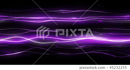 鮮豔細緻的科技數位光束紋理背景（無縫接圖，高解析度 3D CG 渲染∕著色插圖） 45232255