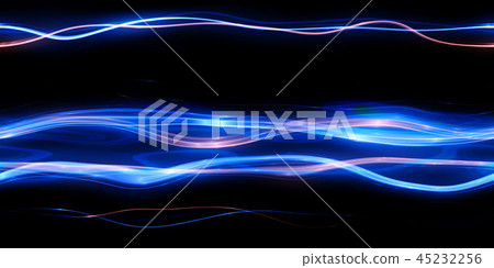 鮮豔細緻的科技數位光束紋理背景（無縫接圖，高解析度 3D CG 渲染∕著色插圖） 45232256