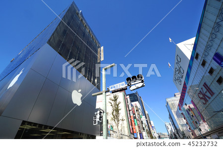 東京都市風景東京銀座市視圖看法 東京都市風景東京銀座市視圖看法 45232732