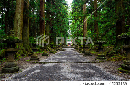 Fujiyoshida Sengen Shrine, Japan - Sep 2018. Fujiyoshida Sengen Shrine, Japan - Sep 2018. 45233189