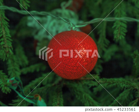 Orange glowing ball 45233561