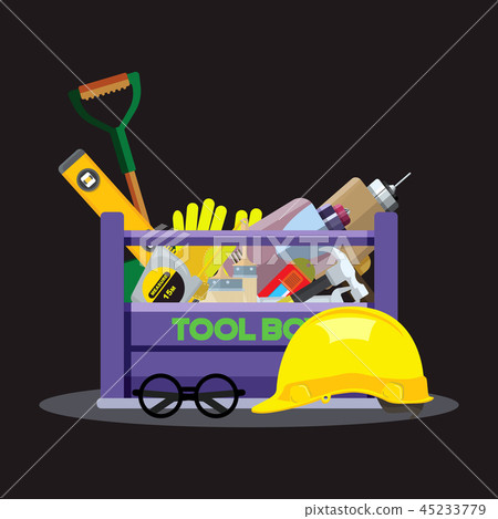 Set isolated icons set building tools. Vector  45233779