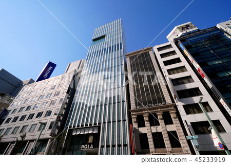 東京都市風景東京銀座市視圖看法 東京都市風景東京銀座市視圖看法 45233919