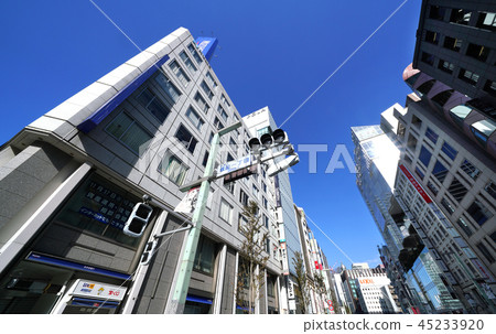 東京都市風景東京銀座市視圖看法 東京都市風景東京銀座市視圖看法 45233920
