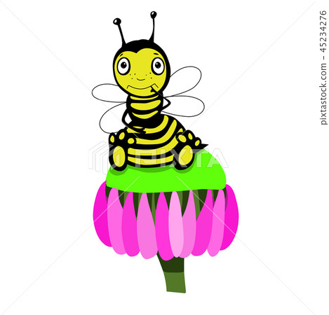 Stock Illustration Cute Little Bee 45234276