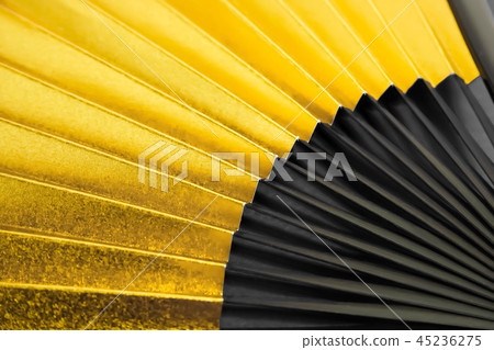 New Year Celebration, New Year's card, New Year material Closeup of golden fan background material New Year Celebration, New Year's card, New Year material Closeup of golden fan background material 45236275