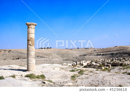 Ruins of King Herod's palace Machaeros, Jordan Ruins of King Herod's palace Machaeros, Jordan 45236618