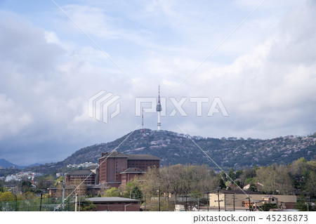 N Seoul tower, sky N Seoul tower, sky 45236873