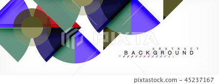 Trendy circles composition geometric background 45237167