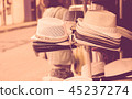 Street market selling hats 45237274