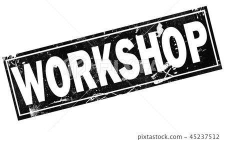 Workshop word with in black frame word 45237512