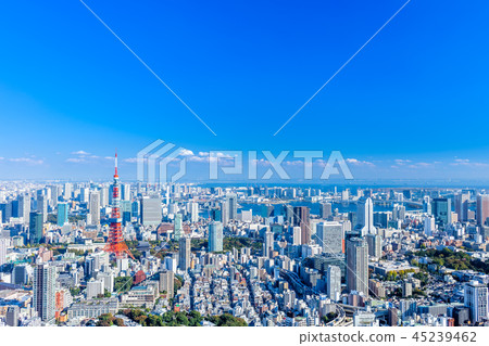 東京都市風景(東京鐵塔,台場地區) 東京都市風景(東京鐵塔,台場地區) 45239462