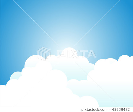 Cloud with blue sky landscape background 45239482