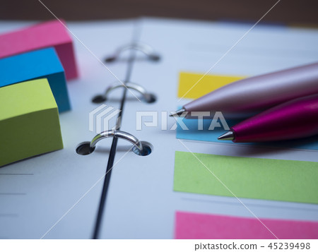 企業形象·筆記本·粘滯便箋·女性 45239498