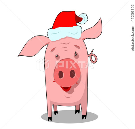 Stock Illustration New Year Pig Symbol 45239502