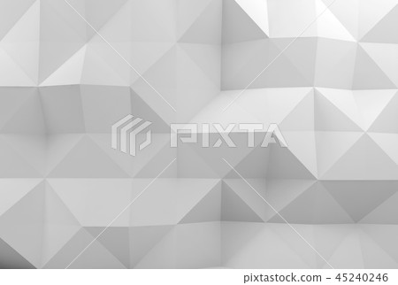 Abstract white 3d digital polygonal pattern Abstract white 3d digital polygonal pattern 45240246