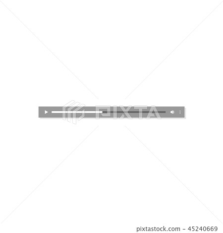 Simple audio message playback bar 45240669