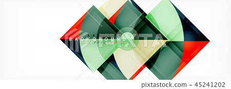 Triangles and circle geometric background Triangles and circle geometric background 45241202