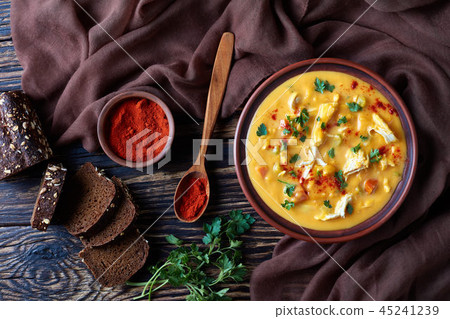 pumpkin carrot chicken breast creamy soup pumpkin carrot chicken breast creamy soup 45241239