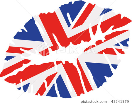 United Kingdom flag kiss 45241579