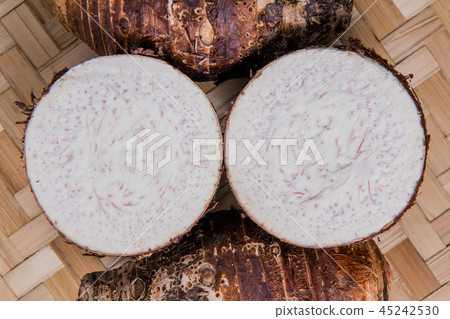 Freshly harvested taro 45242530