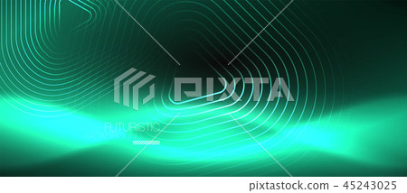 Dark black abstract background with neon colors and lines Dark black abstract background with neon colors and lines 45243025