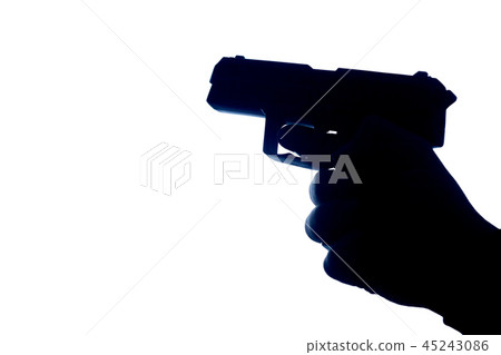 Firearm in silhouette 45243086